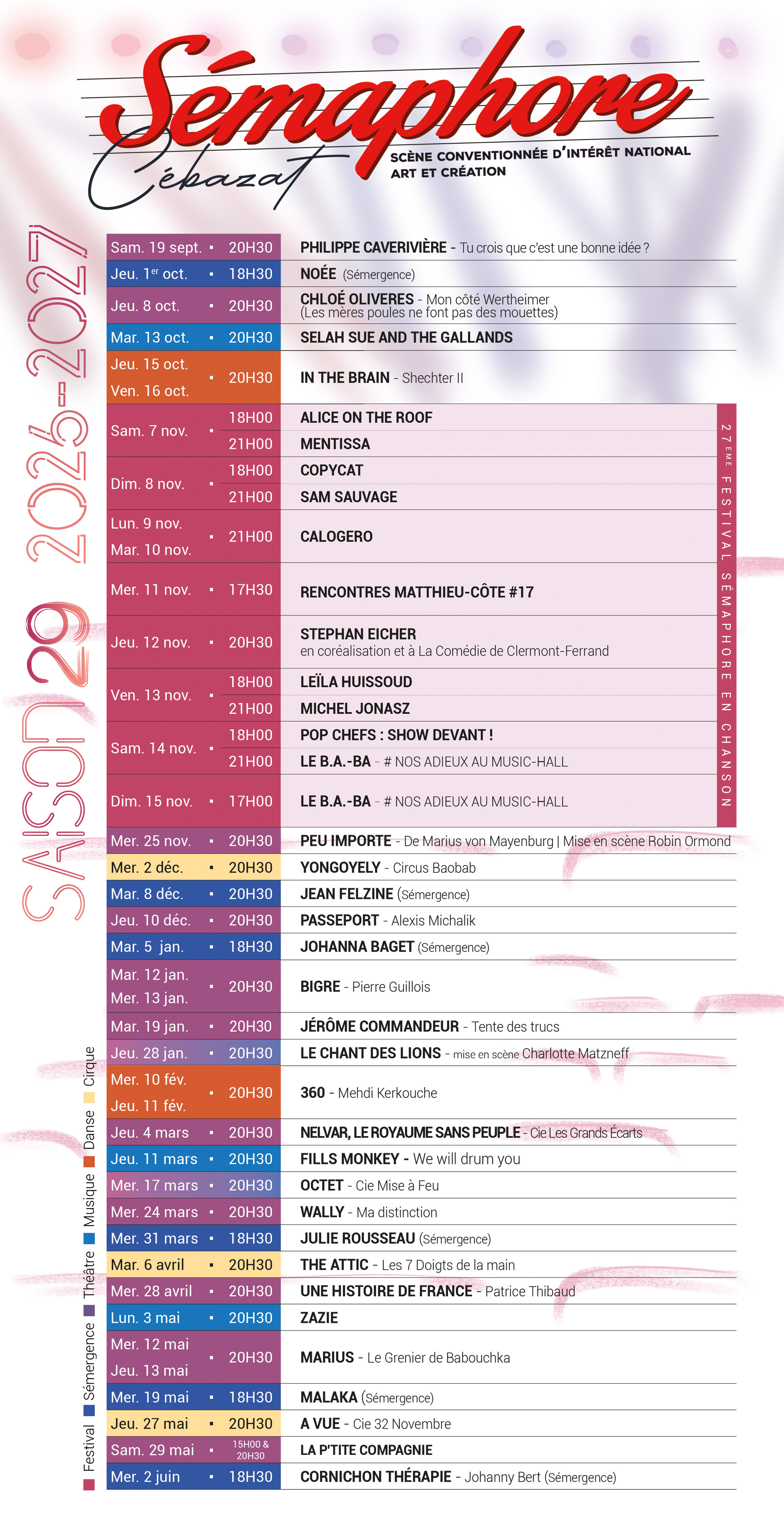 Programmation 20262027 11062026